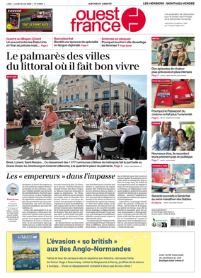 Cover of Ouest France (Les Herbiers / Montaigu)