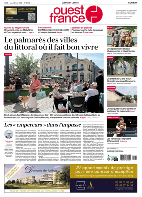 Cover of Ouest France (Lorient)