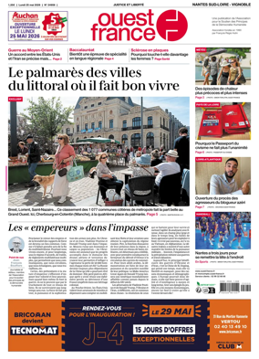 Cover of Ouest France (Nantes / Sud-Loire / Vignoble)