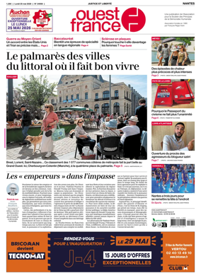 Cover of Ouest France (Nantes)