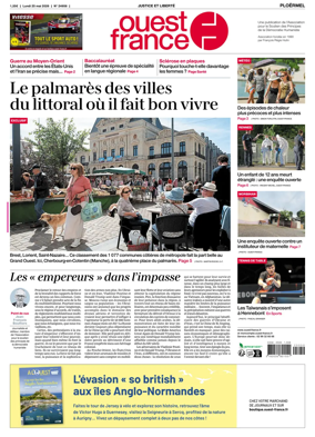 Cover of Ouest France (Ploermel)