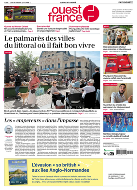Cover of Ouest France (Pornic / Pays de Retz)