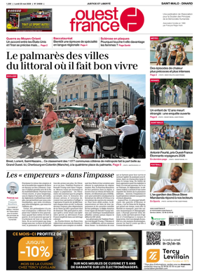 Cover of Ouest France (Saint-Malo)