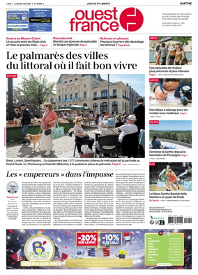 Cover of Ouest France (Sarthe)
