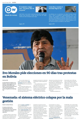 Cover of Deutsche Welle (Spanish edition)