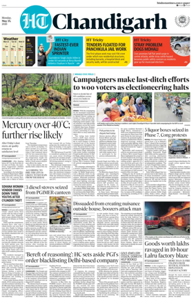 Cover of Hindustan Times (Chandigarh) - Live