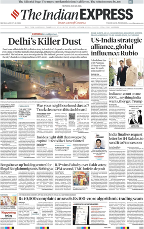Cover of The Indian Express