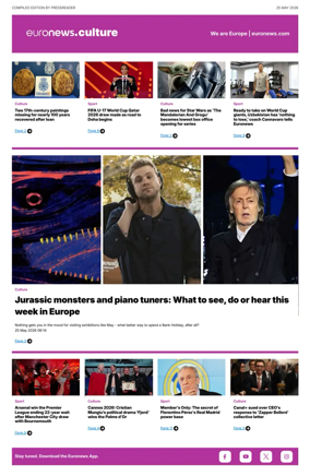 Cover of Euronews Culture and Sport Compiled Edition