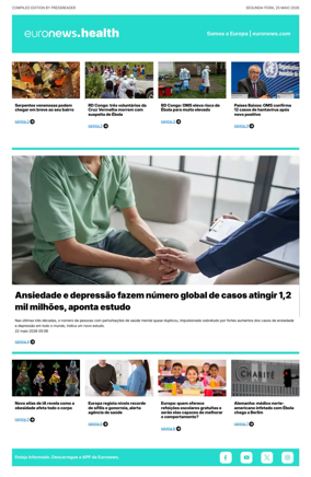 Cover of Euronews Health (Portuguese)