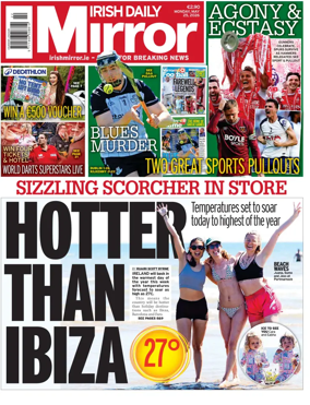 Cover of Irish Daily Mirror