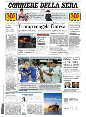 Cover of Corriere della Sera