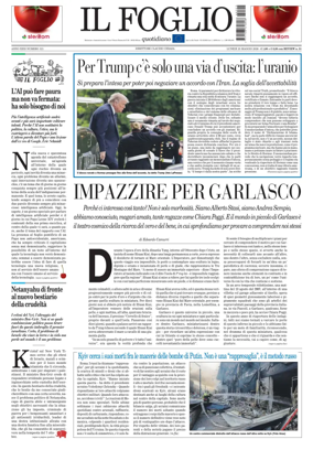 Cover of Il Foglio Quotidiano