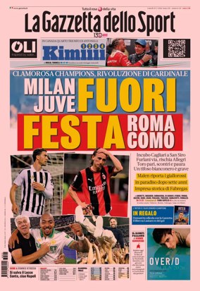 Cover of La Gazzetta dello Sport - Milano