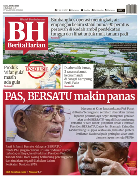 Cover of Berita Harian