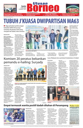 Cover of Utusan Borneo (Sabah)