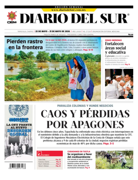 Cover of Diario del Sur