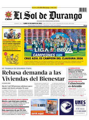 Cover of El Sol de Durango