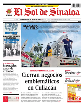 Cover of El Sol de Sinaloa