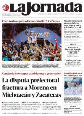 Cover of La Jornada