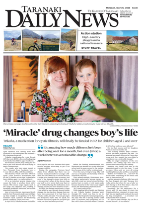 Cover of Taranaki Daily News