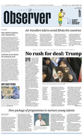 Cover of Oman Daily Observer