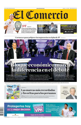 Cover of Diario El Comercio
