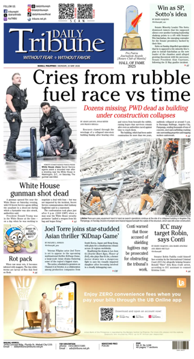 Cover of Daily Tribune (Philippines)