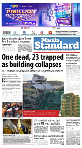 Cover of Manila Standard