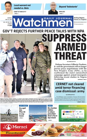 Cover of Watchmen Daily Journal