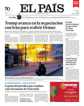 Cover of EL PAIS primera edicion