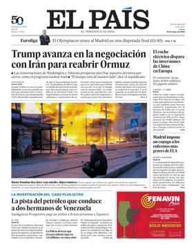 Cover of EL PAIS Valencia