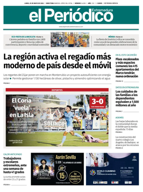 Cover of El Periodico Extremadura