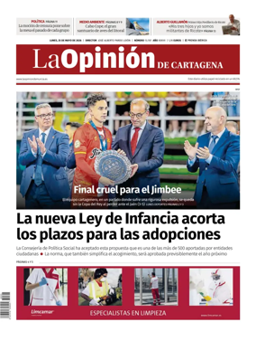 Cover of La Opinion de Murcia (Cartagena)