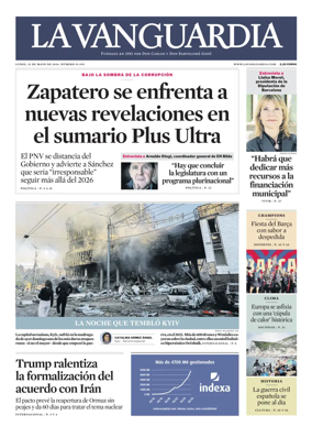 Cover of La Vanguardia