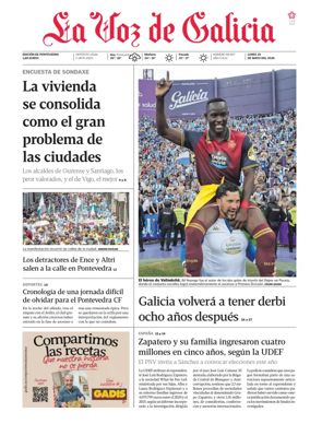 Cover of La Voz de Galicia (Arousa)