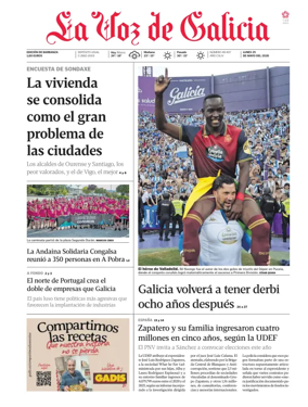 Cover of La Voz de Galicia (Barbanza)