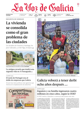 Cover of La Voz de Galicia (Monforte)