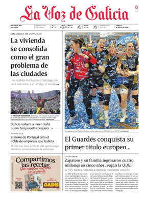 Cover of La Voz de Galicia (Vigo)