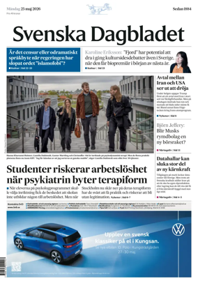 Cover of Svenska Dagbladet