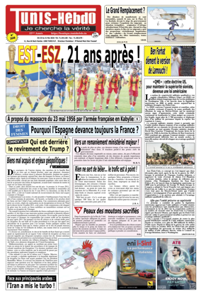 Cover of Tunis Hebdo