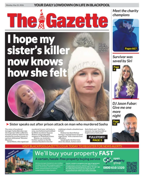 Cover of Blackpool Gazette