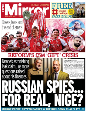 Cover of Daily Mirror