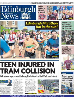 Cover of Edinburgh Evening News
