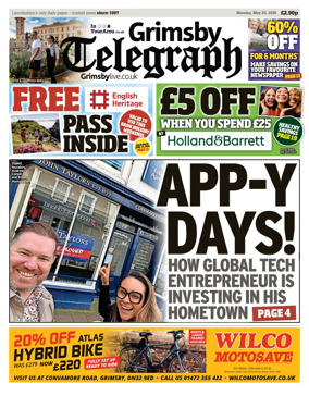 Cover of Grimsby Telegraph