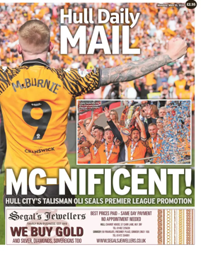 Cover of Hull Daily Mail