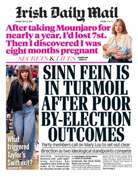 Cover of Irish Daily Mail