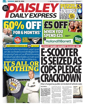 Cover of Paisley Daily Express