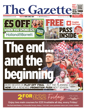 Cover of Teesside Evening Gazette