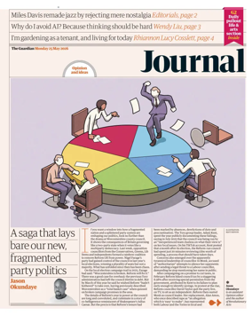 Cover of The Guardian e-paper Journal