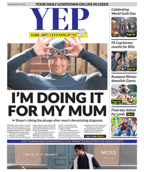 Cover of Yorkshire Evening Post